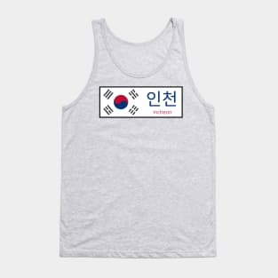 Incheon City in South Korean Flag written in Hangul Tank Top